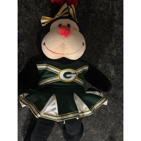 Build-A-Bear Ladybug Plush W/ NFL Green Bay Packers Cheerleader Outfit & Bow 16” - Picture 10 of 16